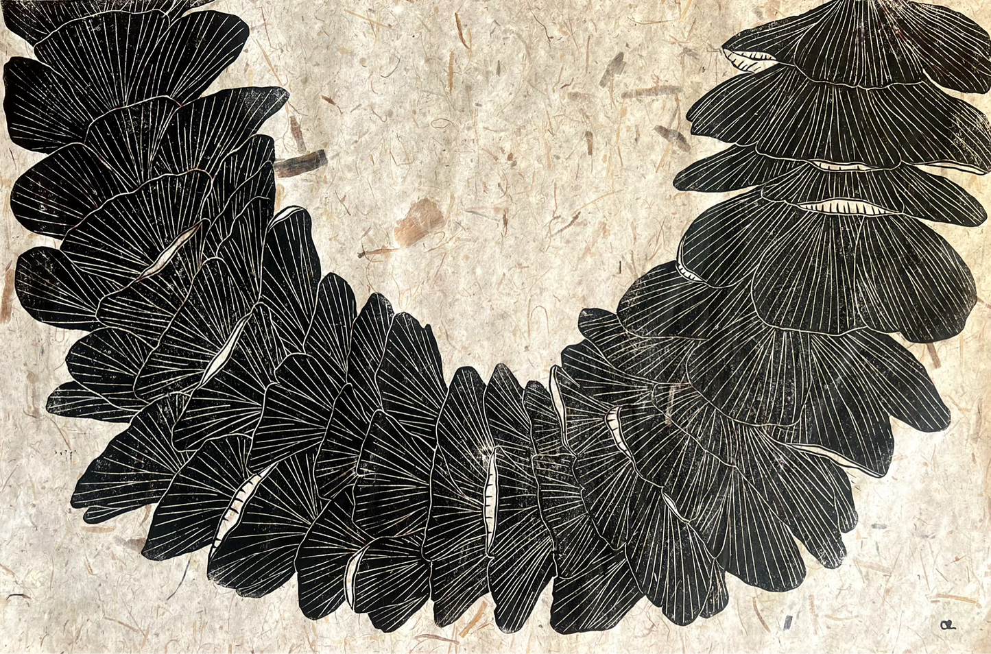 'Hau Flower Lei', Black