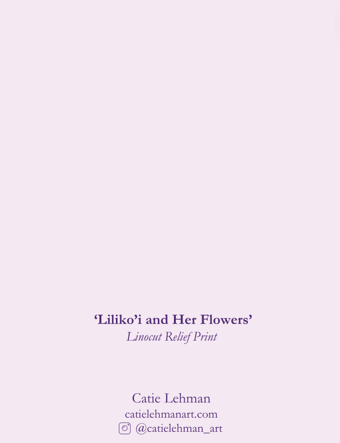 'Lilikoʻi and Her Flowers' Greeting Card