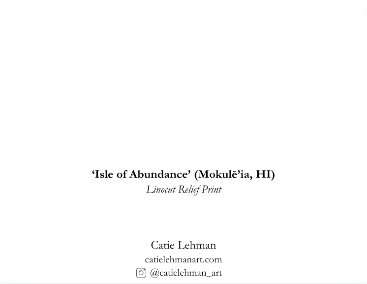 'Isle of Abundance,' Mokulēiʻa Greeting Card