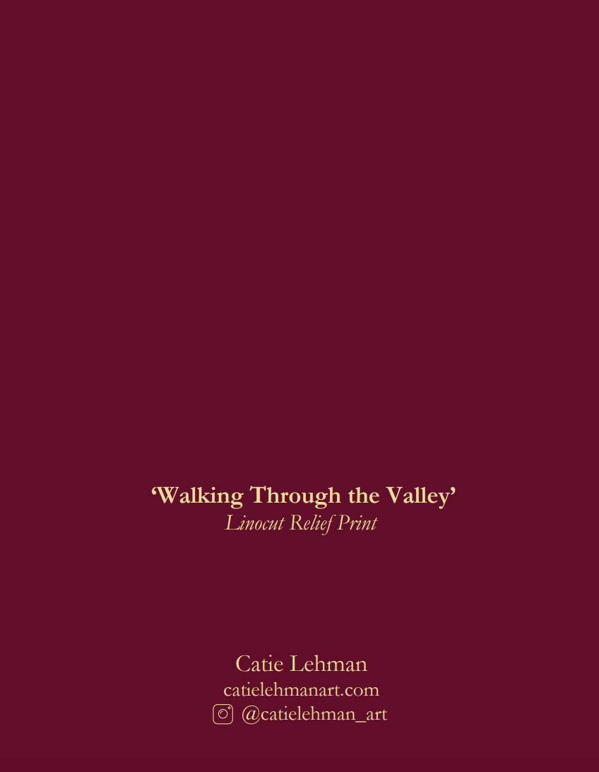 'Walking Through the Valley' Greeting Card