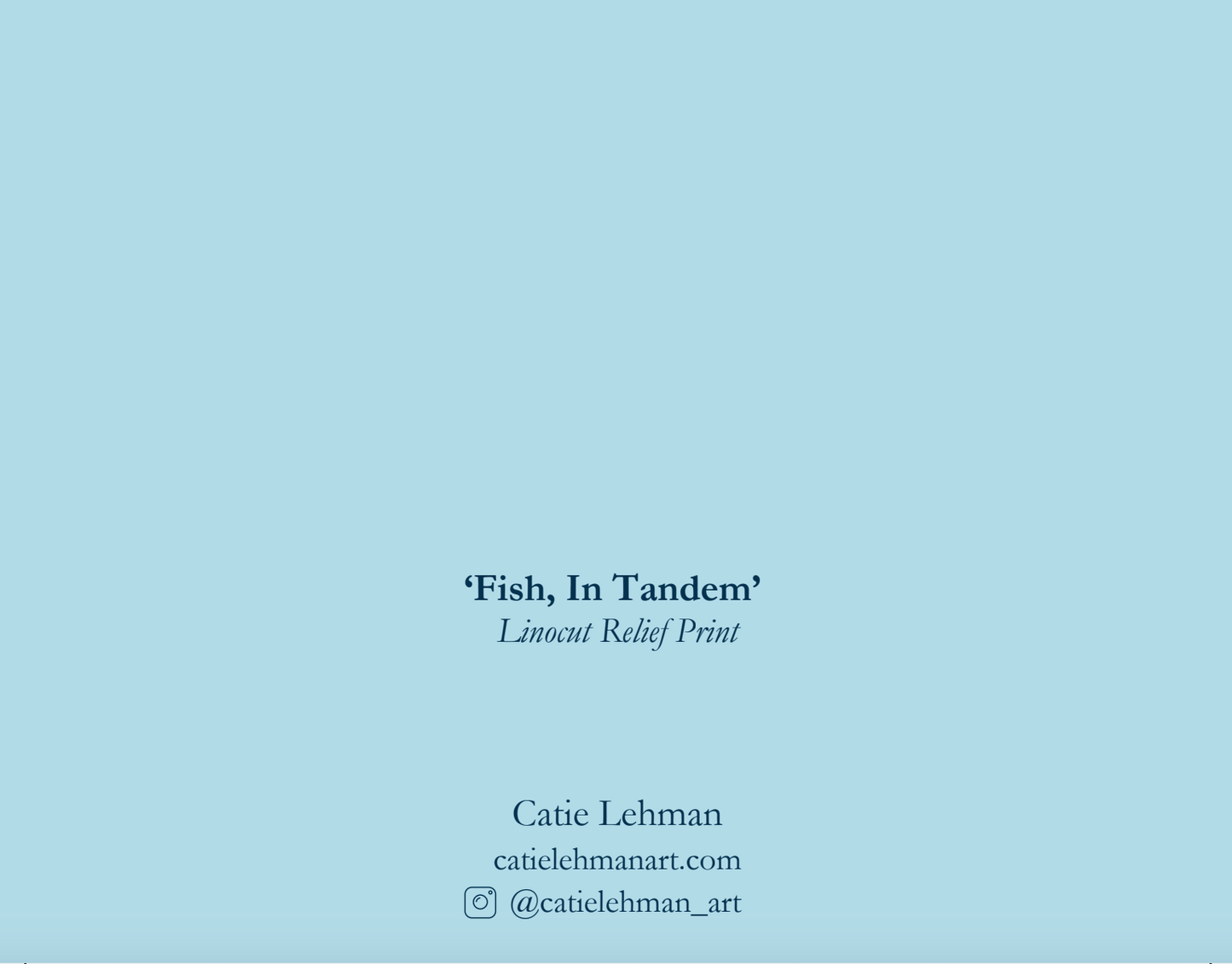 'Fish, In Tandem' Greeting Card