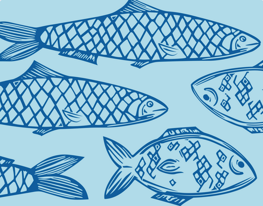 'Fish, In Tandem' Greeting Card