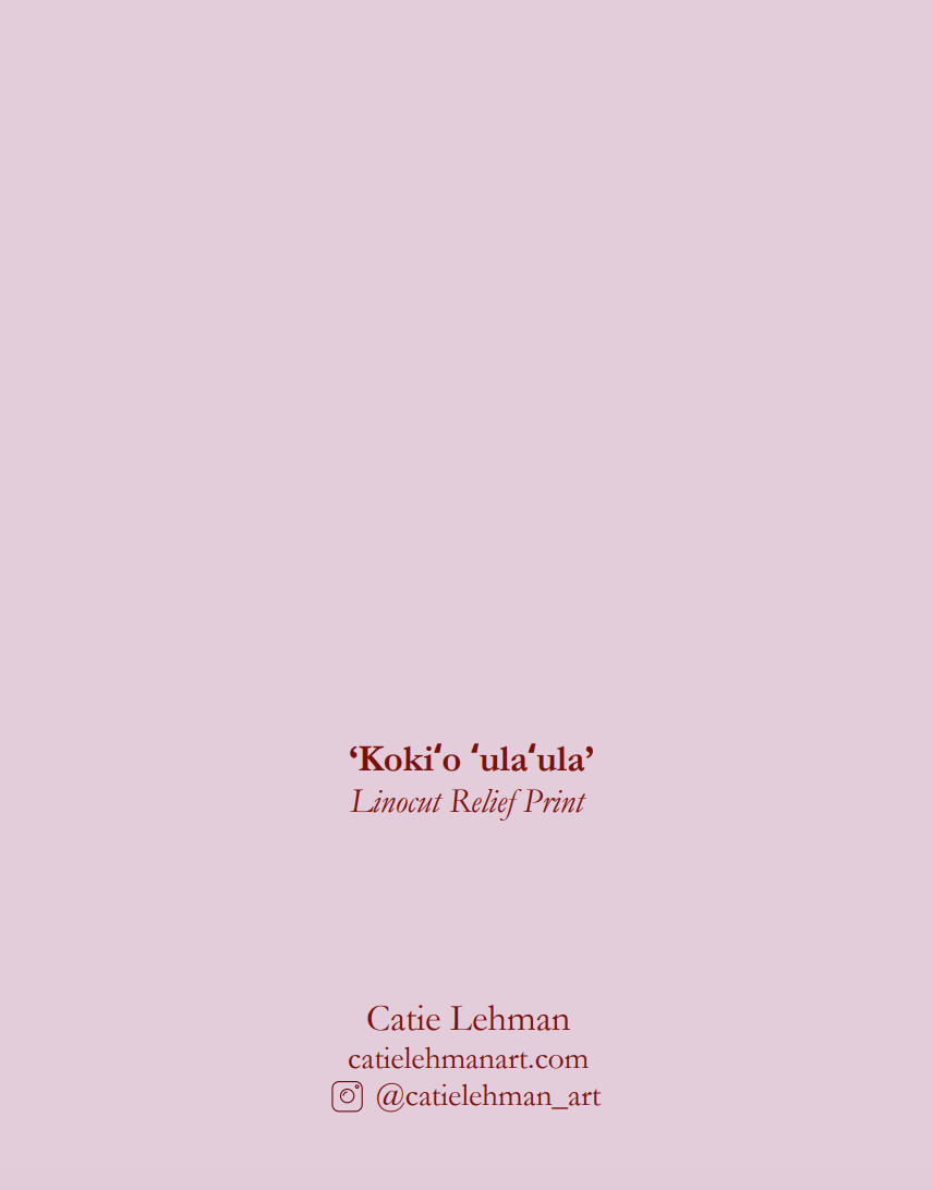 'Kokiʻio ʻulaʻula' Greeting Card